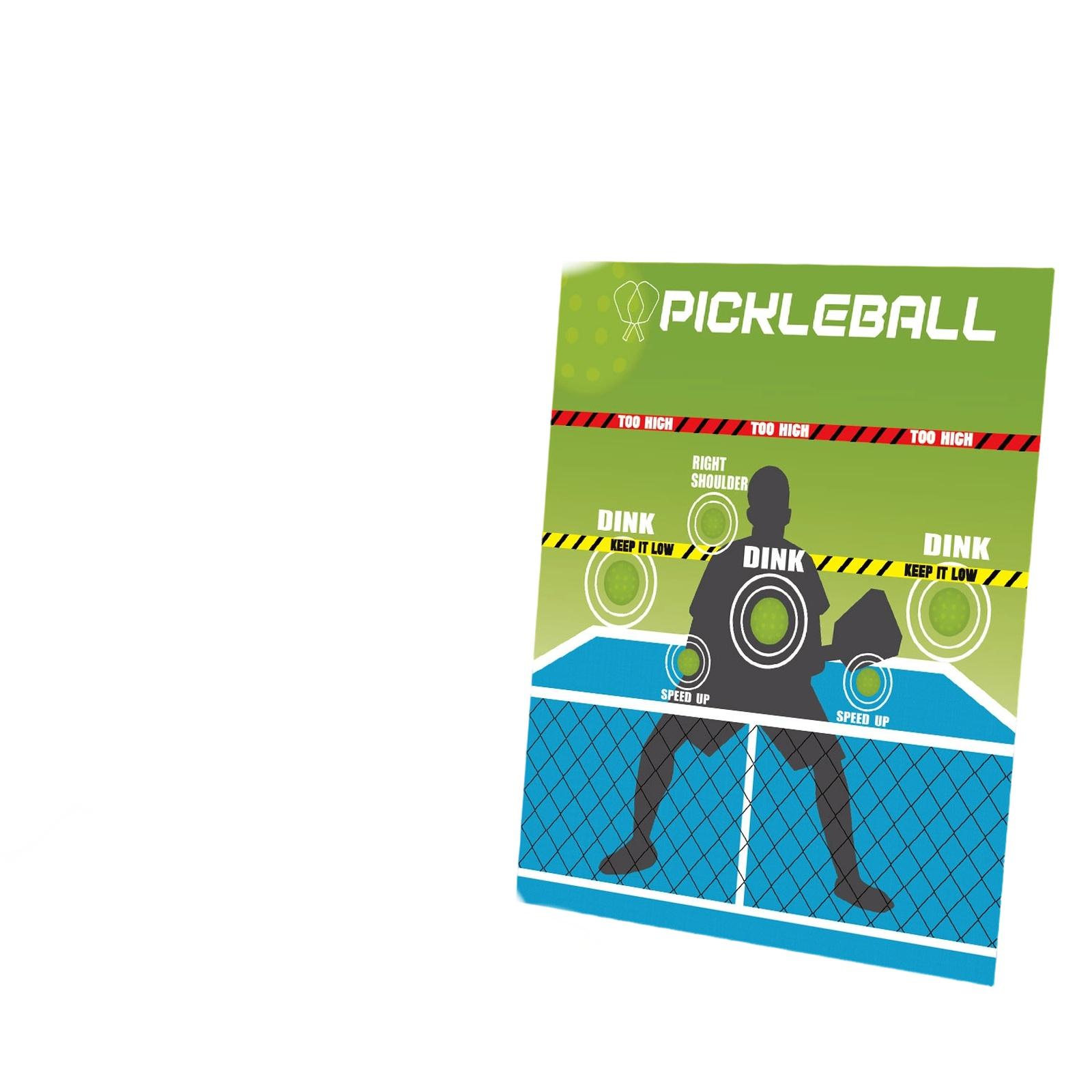 Pickleball Hitting Pad & Training Wall Sticker Portable Training Aids one size