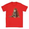Punch Monkey Lustiges Tier Herren T-Shirt Vintage T-Shirts Kurzarm Rundhals T-Shirts 100% Baumwolle Geschenkidee Kleidung
