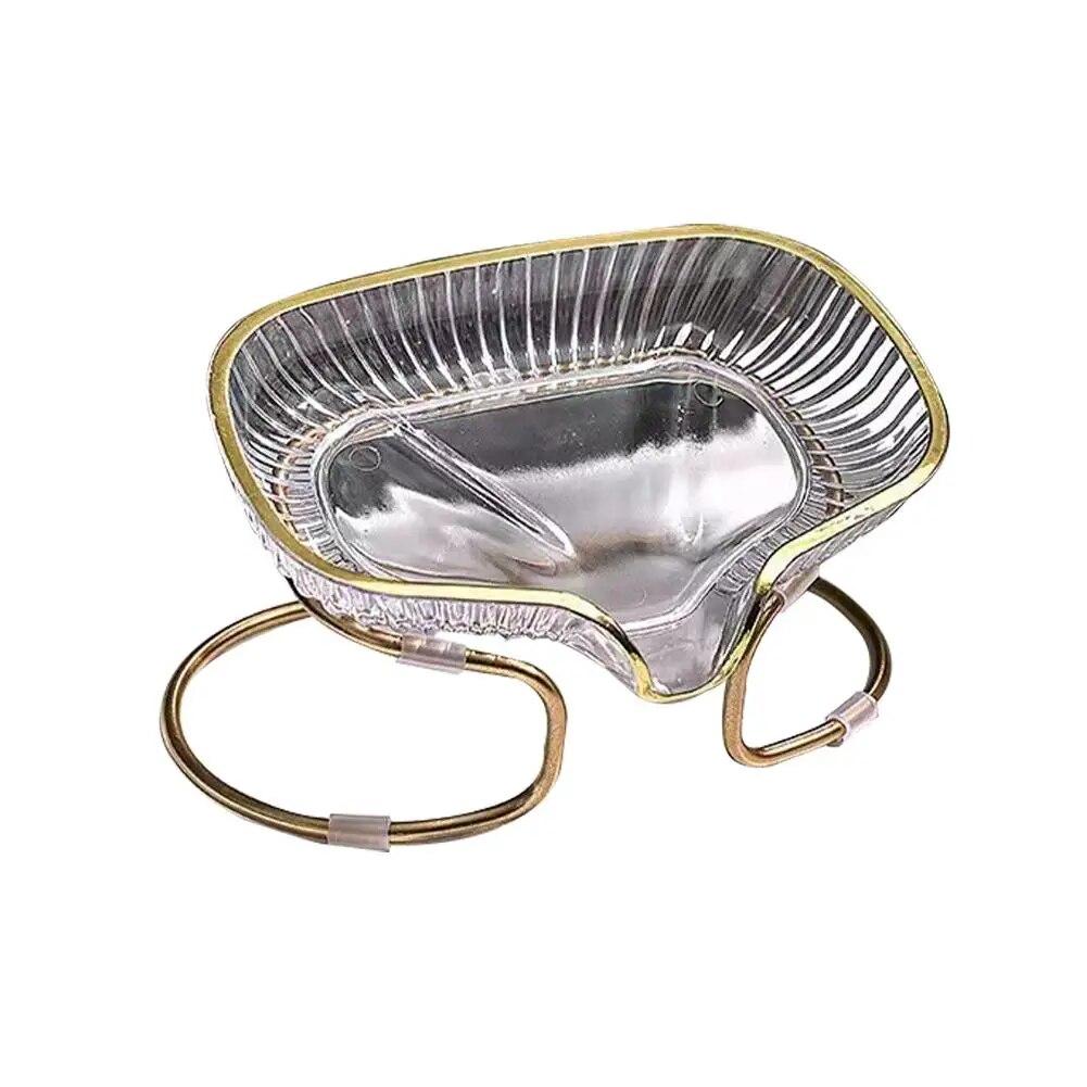 

1 шт. мыльница может сливать воду без перфорации, легкая, роскошная атмосфера, самостоятельная форма, сливной лист, высокая тарелка, конец мыла 1pc color C