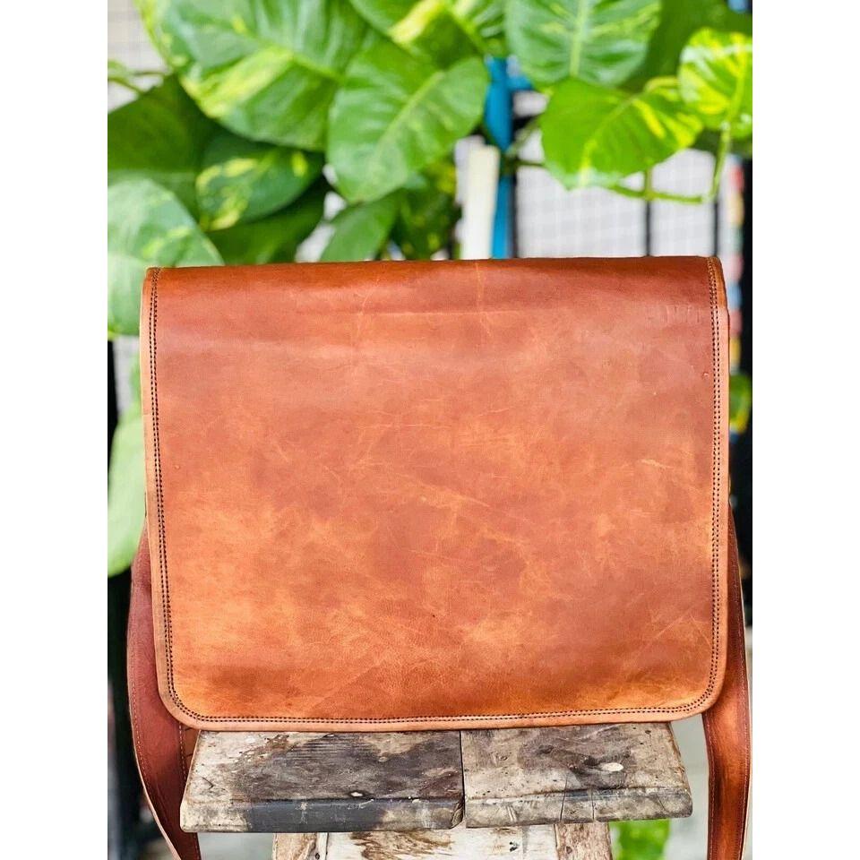 Handmade MagicLeather Laptop Men's Briefcase Satchel Messenger Bag Rare