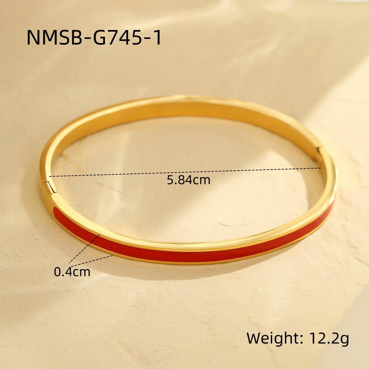 GEMCHIC Women s Stainless Steel Colorful Bangle Bracelet Fashion Minimalist Round Geometric Cuff Jewelry