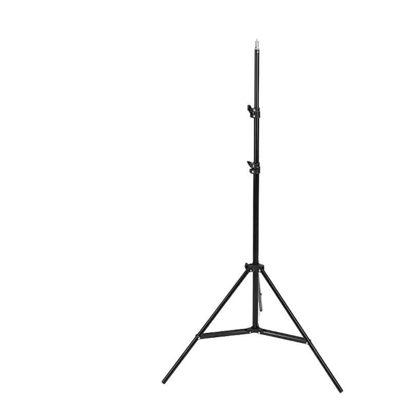 2,1 m Fotostativ och 1,6 m Teleskopiskt Golvstående Fyllnadsljus för Fotografering med Mobiltelefon