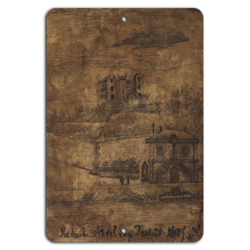 Vintage Paris Scene Montmartre Charm Aluminumtin sign 20x30cm(7.8x11.8inch)