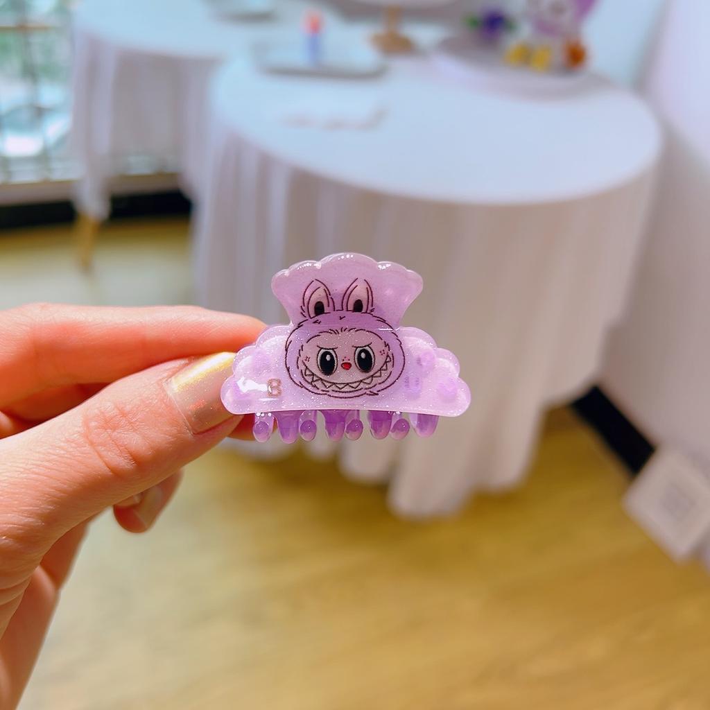 12 Bucăți/set Labubu Desene Animate Drăguț Labubu Clip de Prindere Versiune Coreeană Mini Clamă de Păr Piesă de Păr Disc Scărpinător Gheară de Rechin de Păr Gheară de Coadă Accesorii de Păr