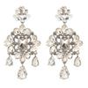 Fashion Lady Geometric Crystal Earrings With Irregular Design For Elegant Occasions