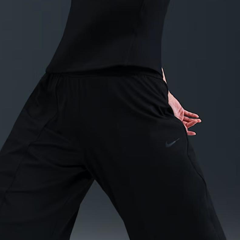 Nike Dri-Fit One Relaxed Swoosh Comfortable Casual Pants Women Bottoms IH8593-010