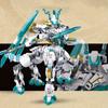 Non-Toxic 731Pcs New Technical White Dragon Horse War Steed Building Blocks Creative Diy Model Construction Set Christmas Birthday Gifts