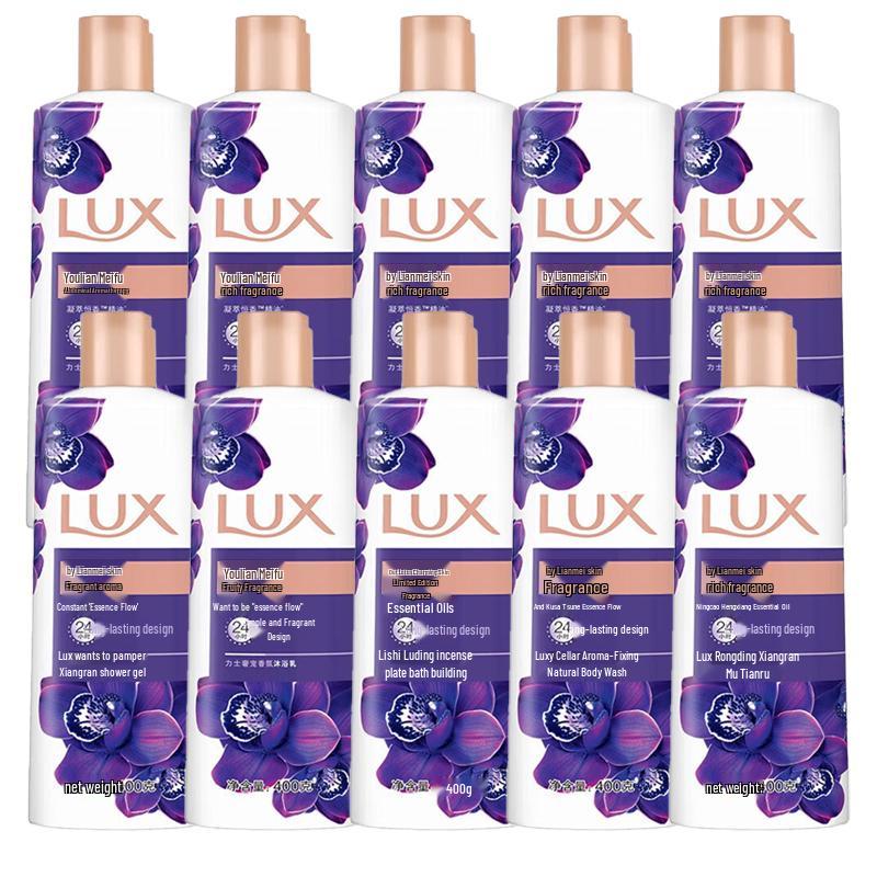 LUX Enchanting Lotus Fragrance Shower Gel 400G (Pack of 10)