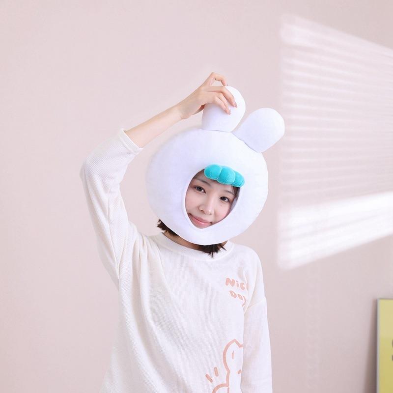 Cotton-filled Rabbit Headgear, Hat, Photo Props, Photo Props, Cartoon Headgear, Performance Props