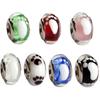 Girl Colorful Metal Cat Eyes Matte Murano Charms Fit Original Bracelets Glass Charm Beads Make your own Accessory Gift Elegant Fashion Beautiful