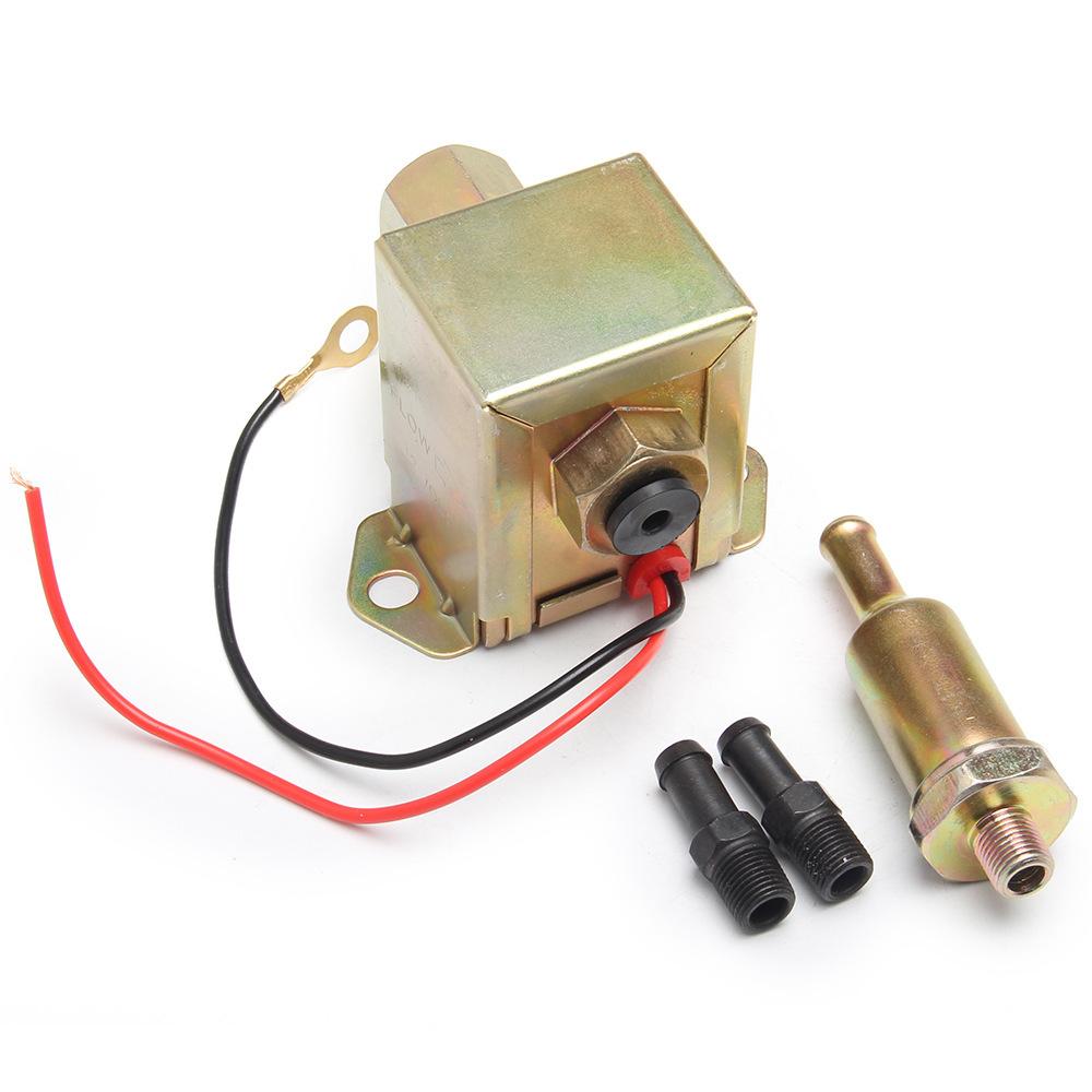 Universal 12V Oil Fuel Pump and Inne Fuel Filter for Petrol & Diesel Engines