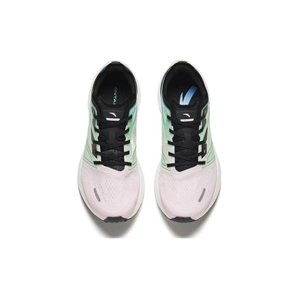 Anta Comfortable Versatile Shock Absorbing Low Top Running Shoes Women Sneaker Pink Green 922345585-2