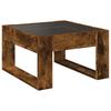 Infinity LED Coffee Table in Smoked Oak 50 x 53 x 30 cm