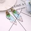 Cicada Wing Dangle Earring Butterfly Wing Hook Earring Insect Earring for Summer