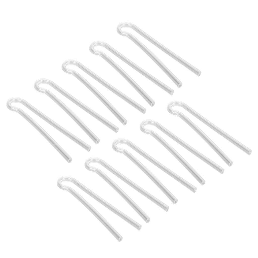 10PCS Sound Aid Tubes Replacement Easy Installation Accessory Silicone Preformed Earmold Tube R