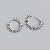 ANENJERY Beads Hoop Earrings for Women French Gold Silver Small Circle Earrings Jewelry Wholesale