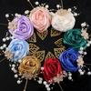 Elegant Chest Flower Rose Light Luxury Groom and Groomsmen Accessories Lapel Flower Fake Pearl Wedding Brooch Bridal