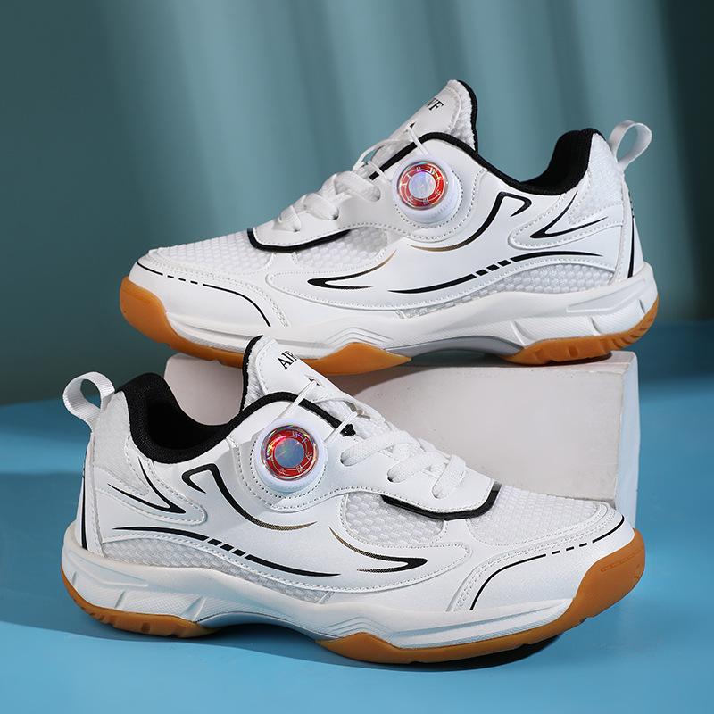 Children's Badminton Shoes Boys and Girls Mesh Breathable Sports Shoes Youth Lightweight Shock Absorption Professional Competition Training Shoes