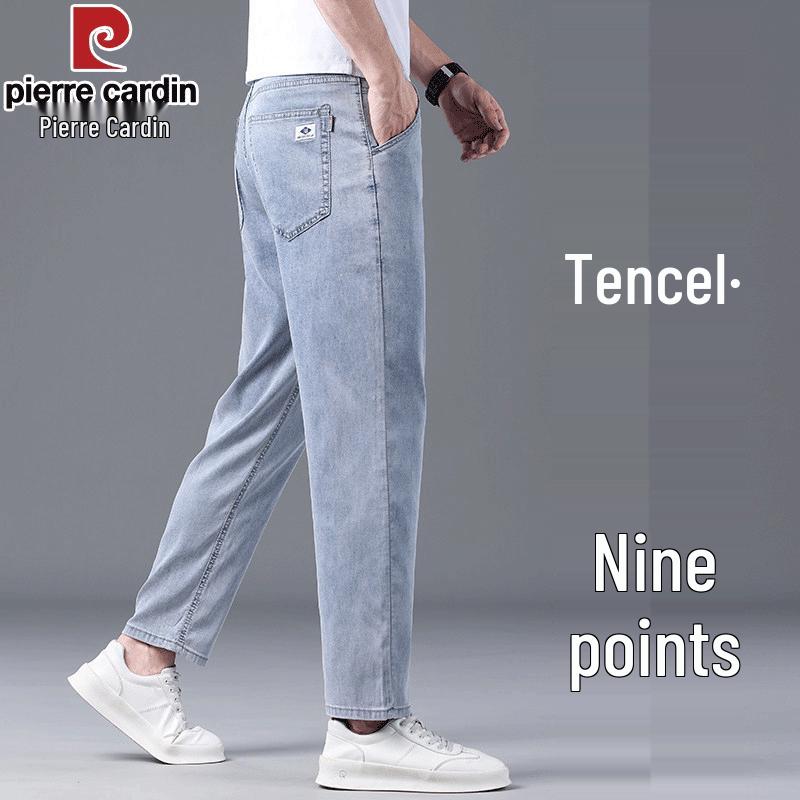 Pierre Cardin Men s Summer Tencel Straight-Leg Jeans 30