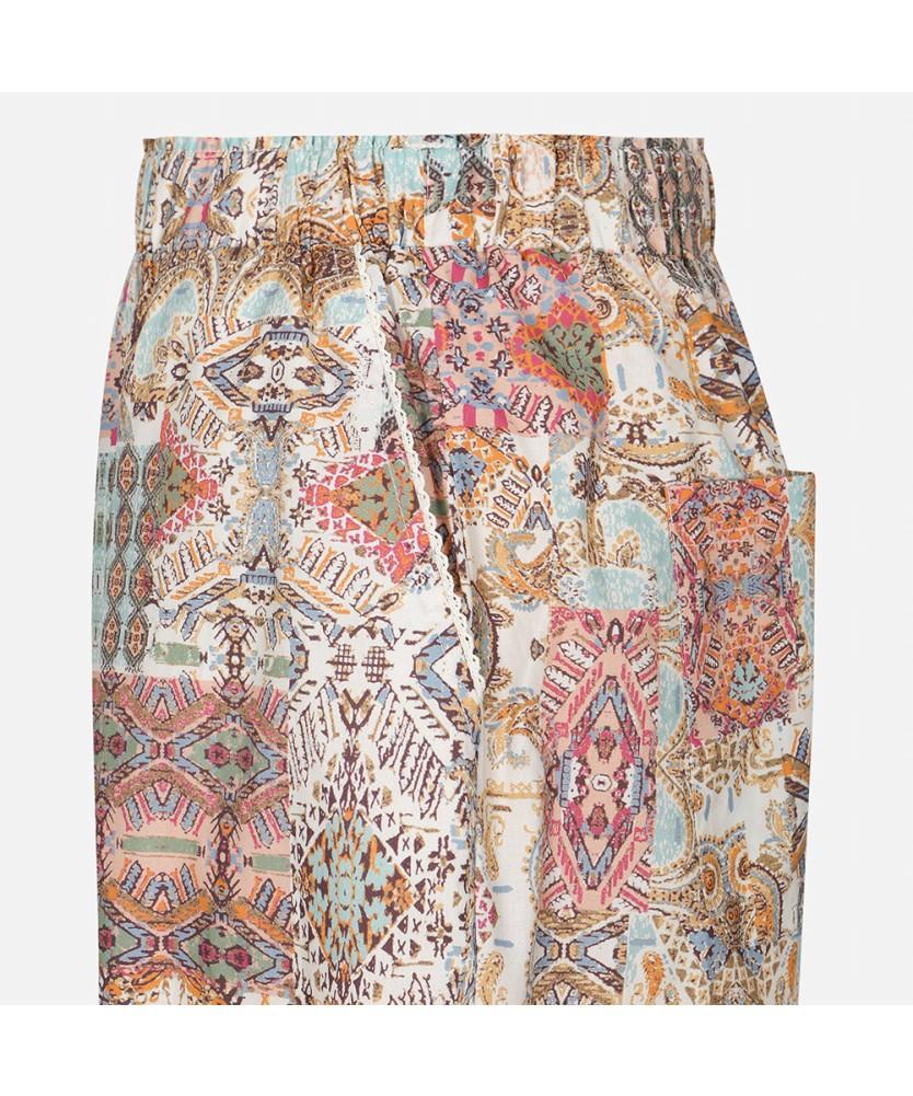 THURSDAY ISLAND Ethnic Wide Elastic Pants_T264Mpt241W