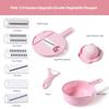 12PCS New Kitchen Multi-functional Nine-in-one Vegetable Cutter Grater Potato Radish Shredder Vegetable Cutter Salad Utensils