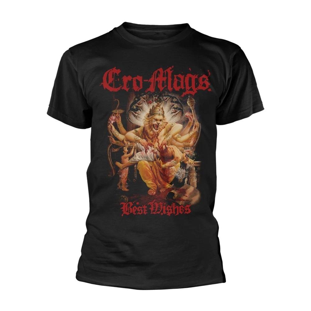 Футболка мужская унисекс с надписью «Cro-Mags Best Wishes Official Tee» L