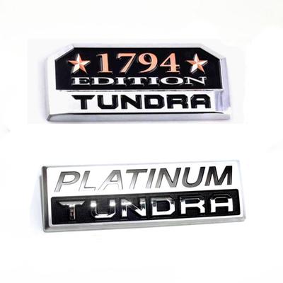 3D Aluminum Platinum Tundra Badge 1794 Edition Tundra Emblem Car Door Decals Fender Stickers For Tundra Car Styling Accessories
