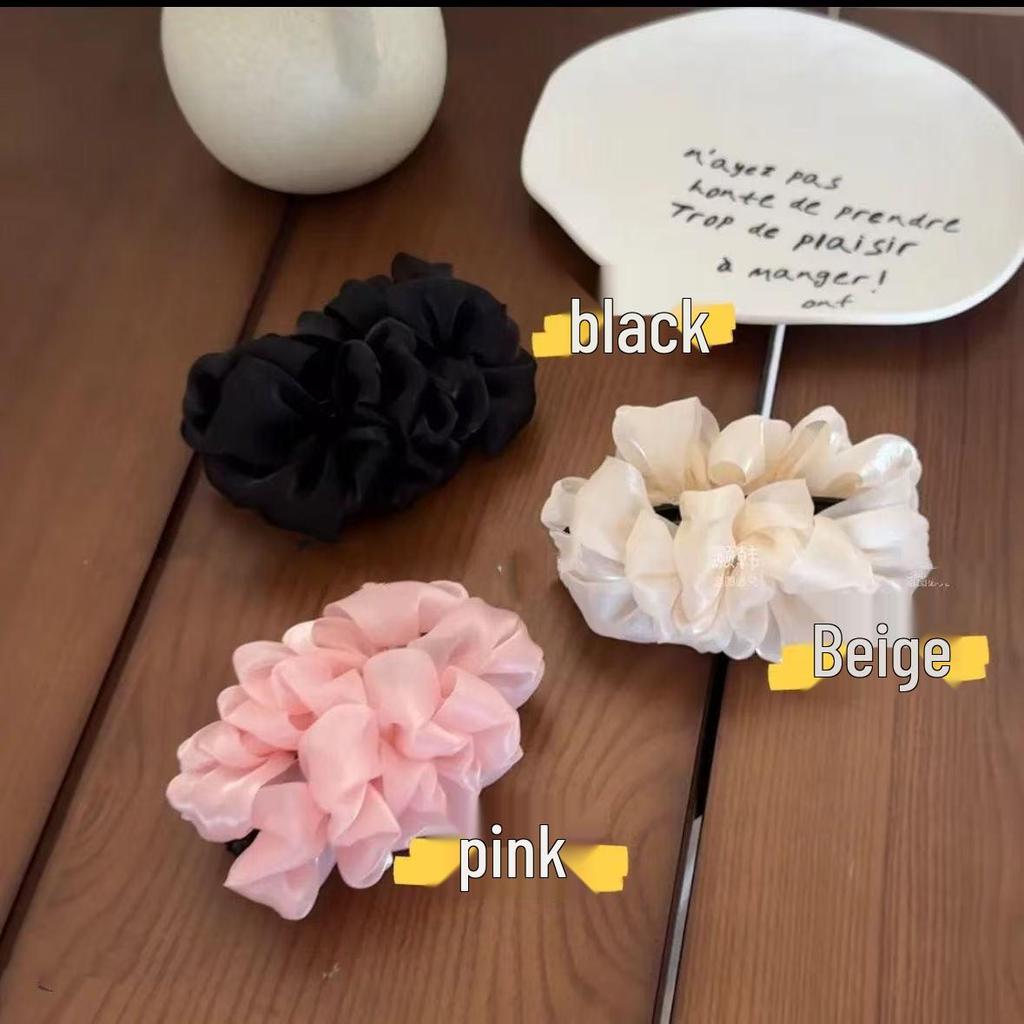 Korean Cloud Bubble Banana Hair Clip - Gentle, Fairy-like, Adds Volume, Cute Horizontal Twist Clip.