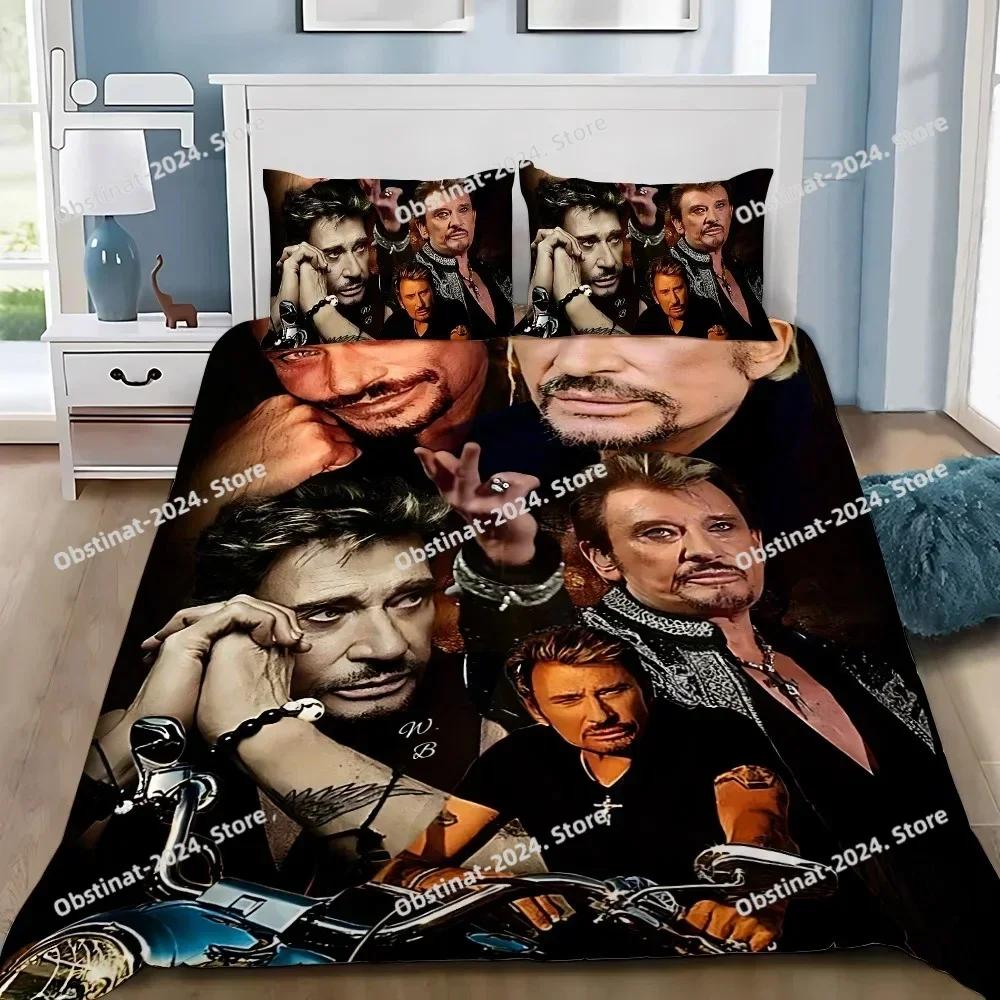 Rockster Dekbed Kussensloop Beddengoed Set Jongen J-Johnny H-Hallyday Meisje Slaapkamer Decoratie Kinder Cadeau Enkel Dubbel Grote Maat