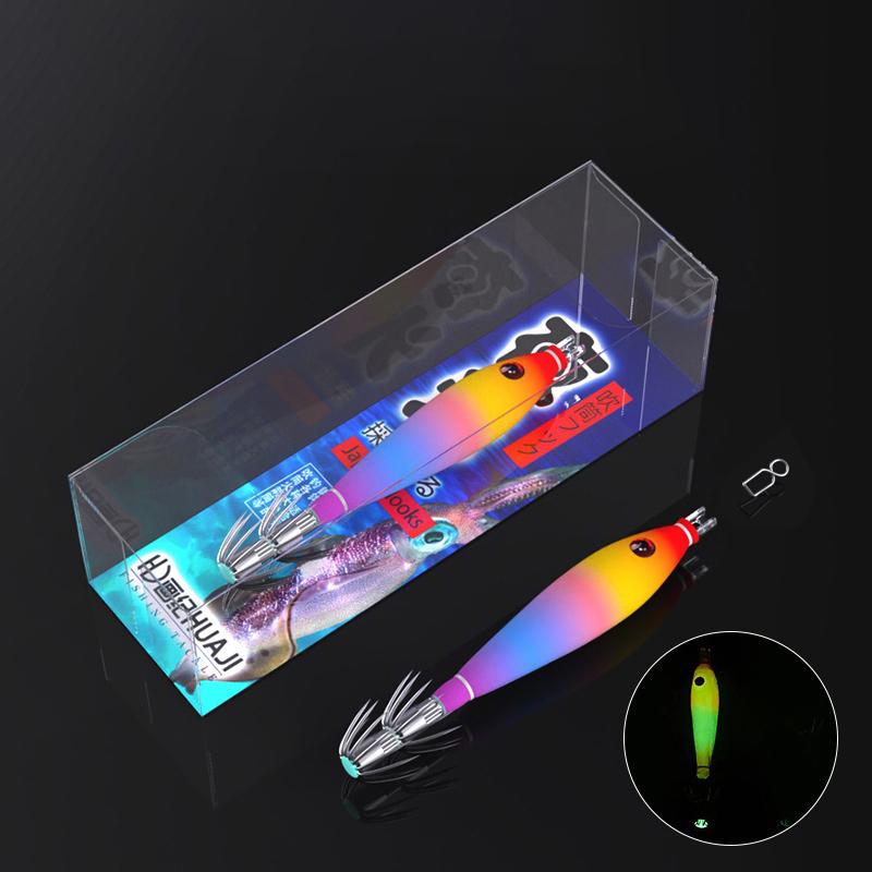 

Luminous Floating Squid Jig Eging Fishing Squid Lure Artificial Bait for Fishing Squid Octopus Luminous Cuttlefish Hard Bait Jig