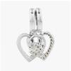 Pandora Splittable Puzzle Piece Heart Friendship Pendant Dangle Silver Charm 792239c01