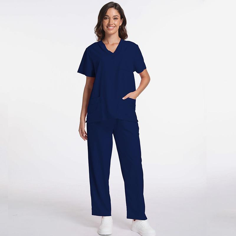Women's Short Sleeve Scrub Top for Dental Operating Room – Nurse & Doctor Medical Workwear for Healthcare Staff