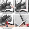 19.68Ft D-Shape Car Rubber Seal Strip,Automotive Weather Stripping For Sealing Door Hood Trunk Window,Self-Adhesive Soundproof Car Door Seal Strip