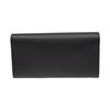 Gucci Logo Flap Leather Wallet Women Wallet Black 615524-CAO0G-1000