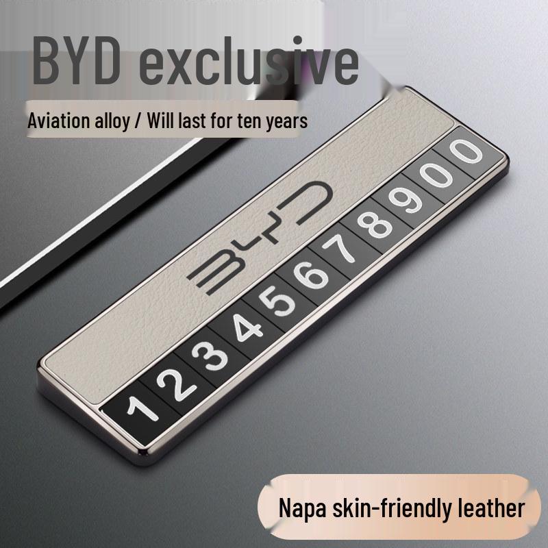 BYD Temporary Parking Number Plate for Song Pro/Max, Yuan, Qin PLUS, Dolphin, Tang Cars