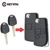 KEYYOU 10Pcs Car Modified Flip Remote Key Shell 2/3BN For Mitsubishi Lancer EX Evolution Grandis Outlander Right/Left Blade Case
