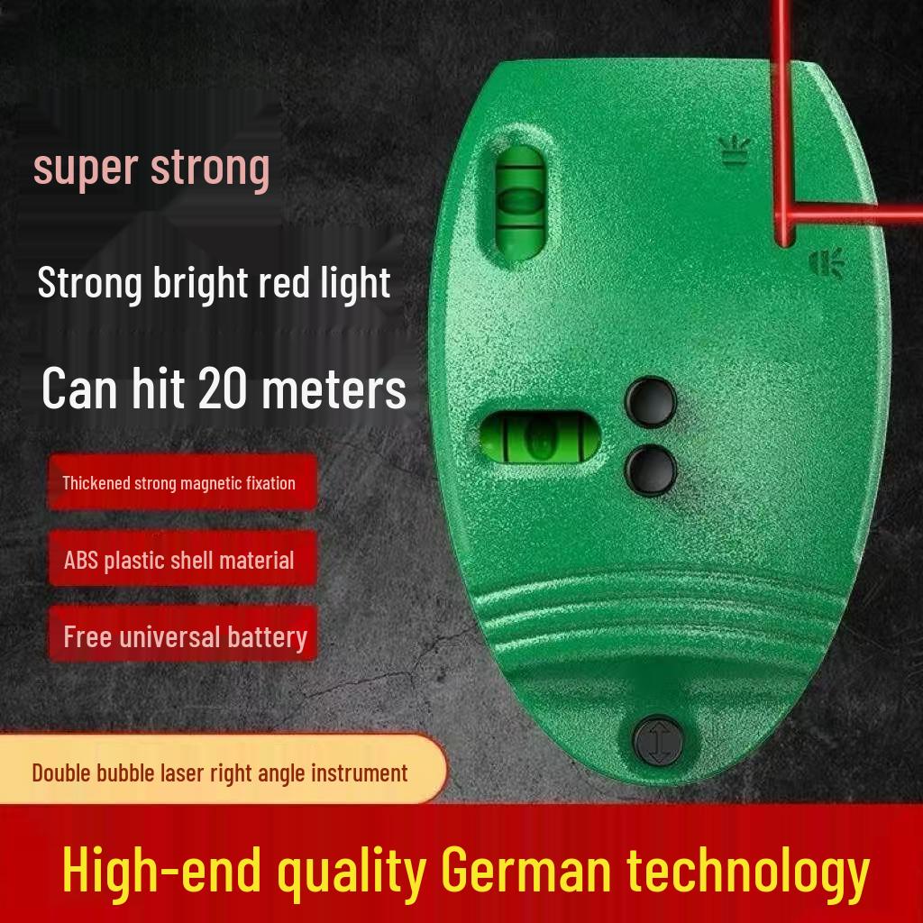 Infrared Line Drawing Right Angle Laser Level Ruler - Mouse Shape