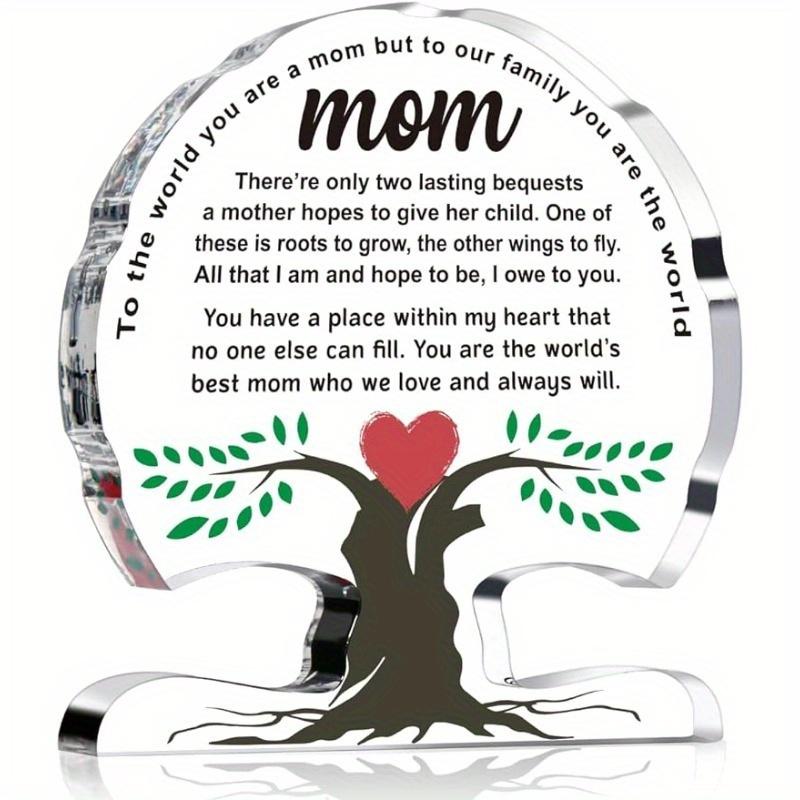 

Mom Tree Desktop Sign - Unique I Love Mom Gift for Birthday & Mother s Day чистый
