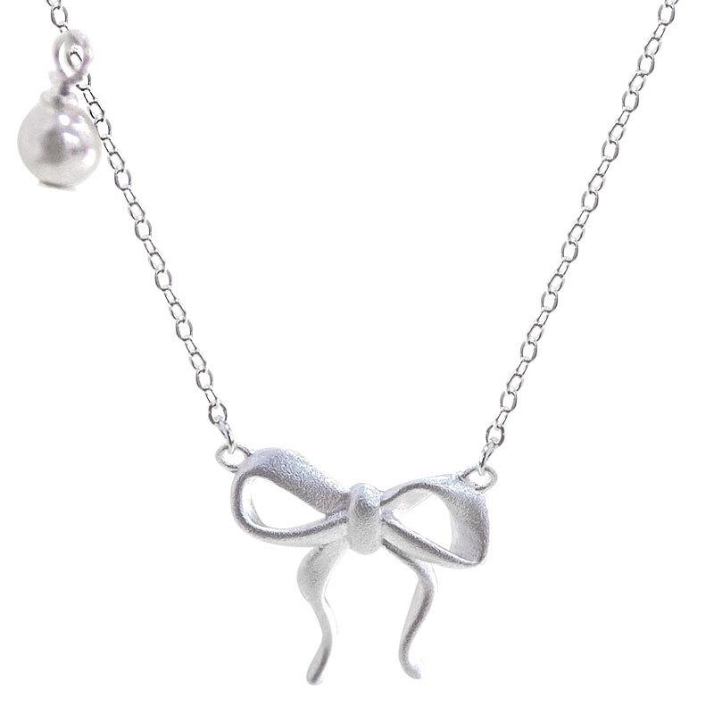 Rosett-halsband, Sött och delikat, med en flickaktig känsla, Lämpligt för daglig användning, Lätt lyx, High-end, Nyckelbenskedja