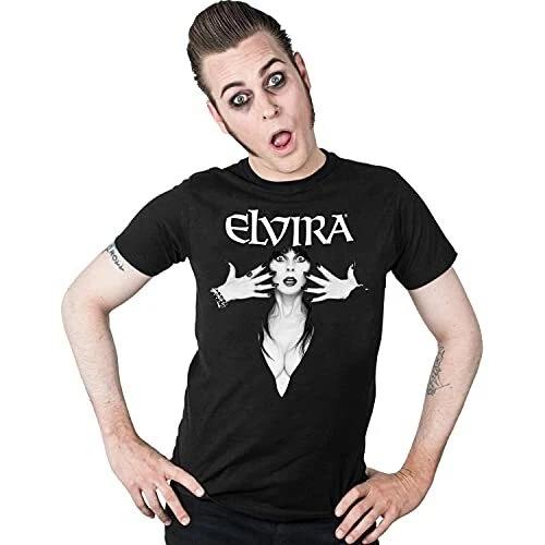 kreepsville 666 Мужская классическая футболка с логотипом Elvira Черная 2XL