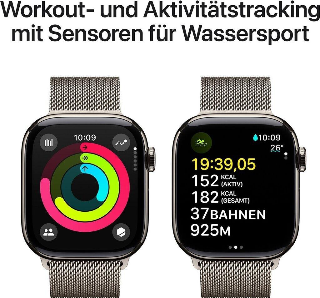 Apple Watch Series 10 4G 46mm Titan Natur Milanaise Natur M/L