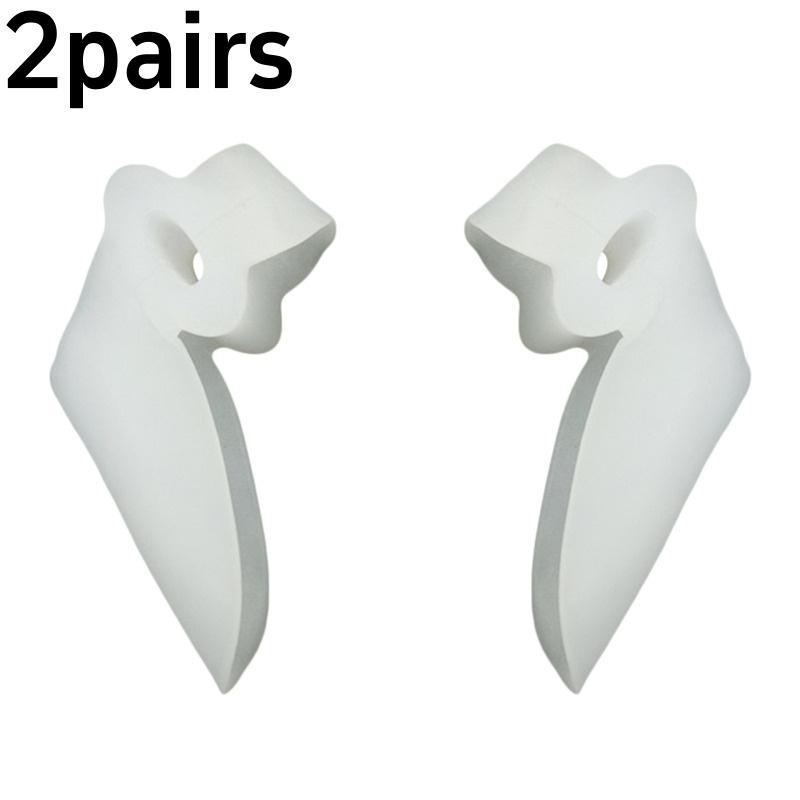 1/2Pairs Silicone Gel foot fingers Two Hole Toe Separator Thumb Valgus Protector Bunion adjuster Valgus Guard feet care