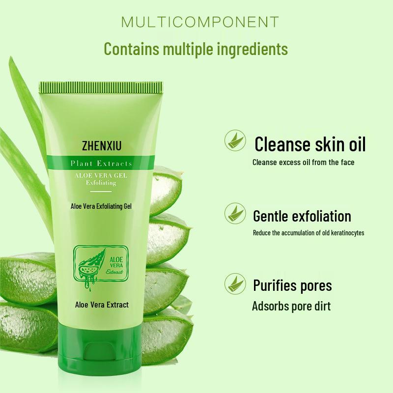 Aloe Peeling-Gel - Tiefenreinigendes, sanftes Gesichts- & Körperpeeling