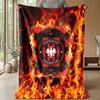Coperta in Flanella con Stampa Calcio Eintracht Frankfurt, Coperta Morbida Calda Leggera per Divano Letto Campeggio