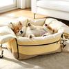 Dog Car Seat Bed Waterproof Car Pet Nest Dog Booster Seat Anti-Slip Bottom Upholstery Protection for Dogs