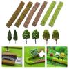 9Pcs Miniature Shrub Strips & 6Pcs Model Trees For Realistic Diorama Scenery For DIY Landscapes For Create DIY Natural Look