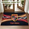 Crystal Velvet Square Rug Custom NameStoke City FC Pattern Non Slip Home Floor Decor Rug