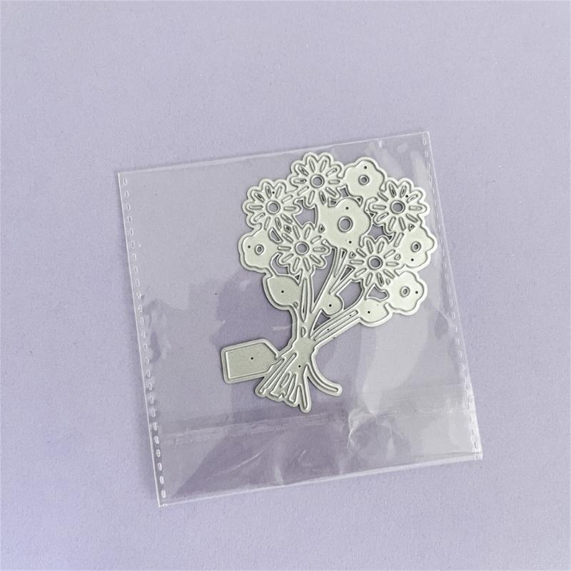 Flower Label Metal Cutting Dies Scrapbooking Decorative Embossing Paper Cards