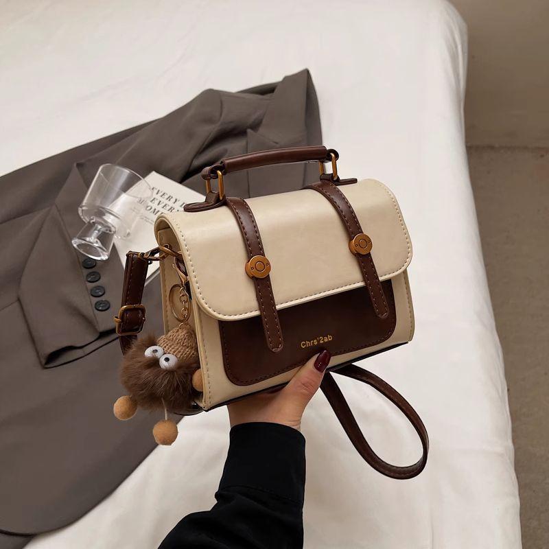 Premium retro handbag bag women's winter popular versatile commuter shoulder bag crossbody small square bag