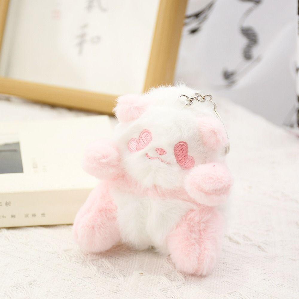 Stuffed Animals Small Panda Plush Doll Sitting Happy Panda Keyrings  Gift for Girls